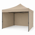 Beige Polyester Canopy Tent with Steel Frame 3x3m