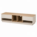 MDF TV Stand with Wood Veneer Finish and Storage 180cm