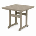 Square Outdoor Dining Table Polywood Taupe 90cm