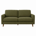 Green Fabric 2-Seater Sofa